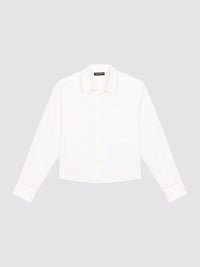 Blouse raccourcie à répétition avec poche surdimensionnée