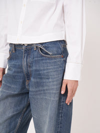 Blouse raccourcie à répétition avec poche surdimensionnée