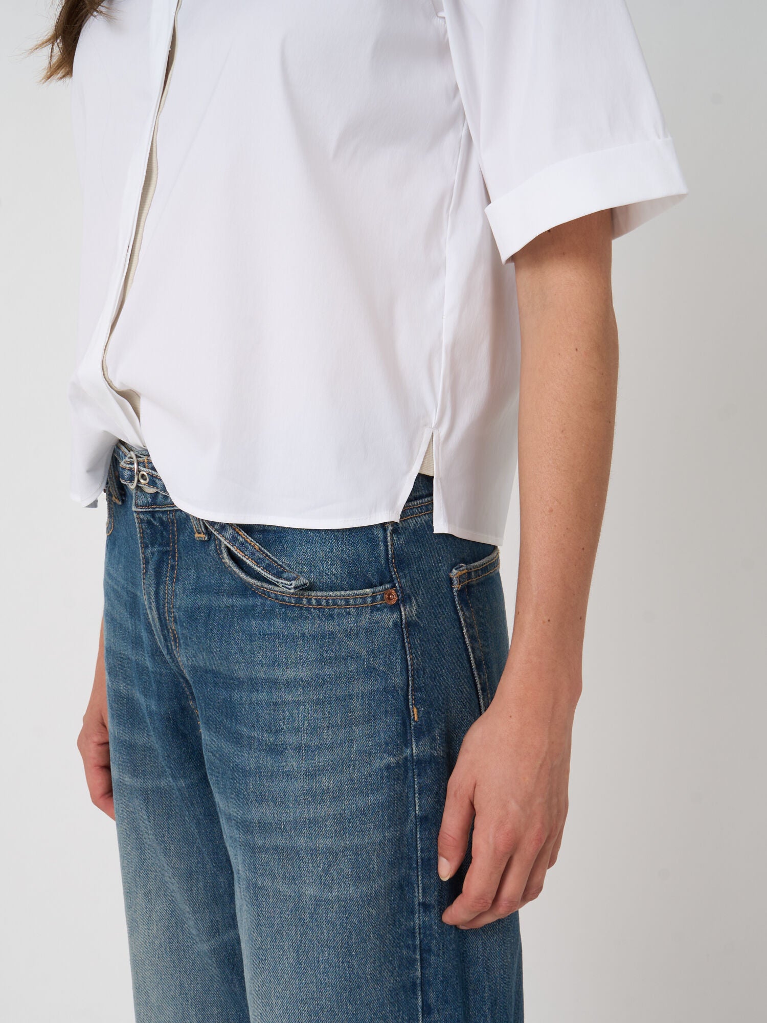 Repeat Stretch Poplin Blouse