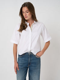 Repeat Stretch Poplin Blouse
