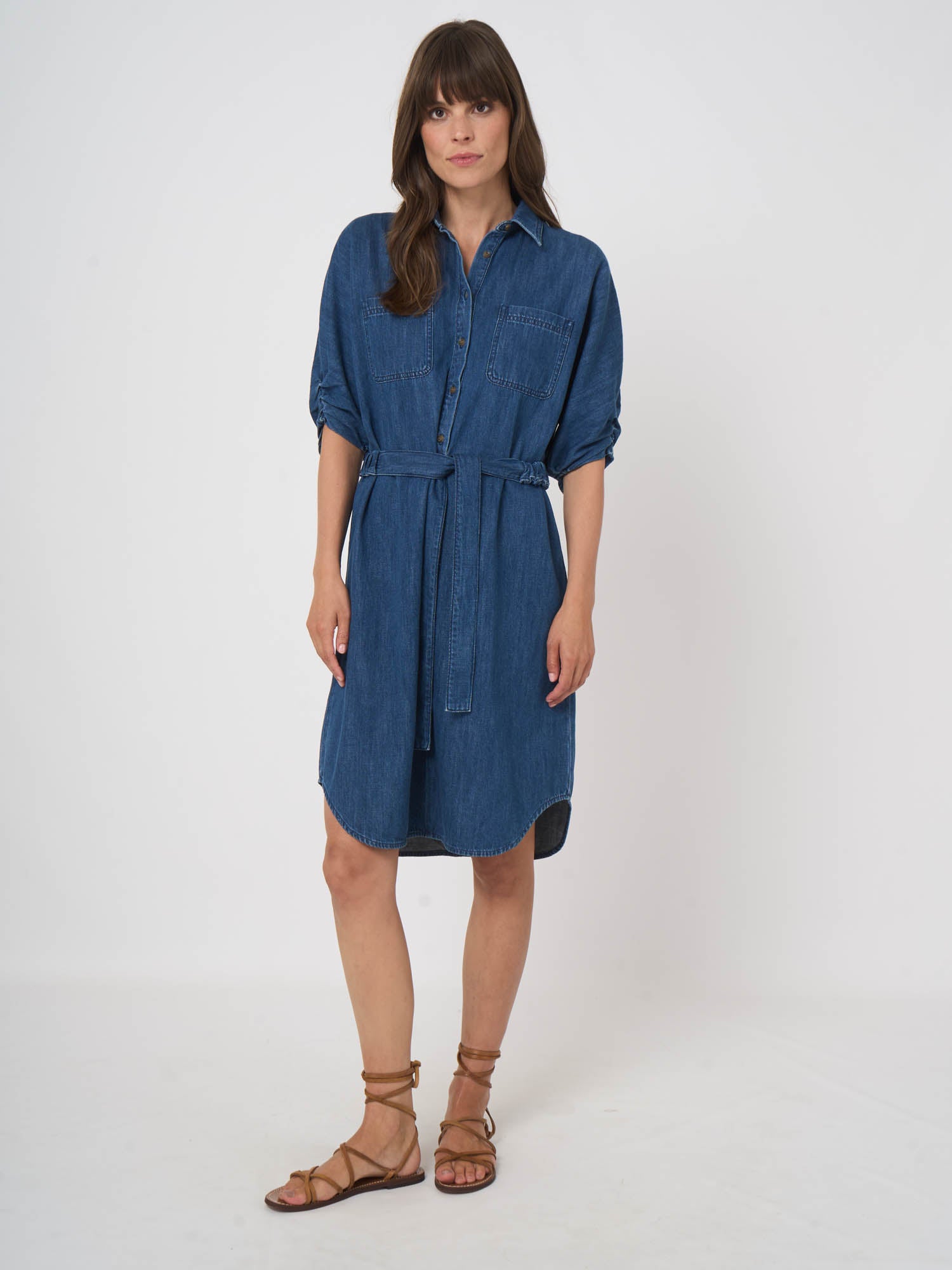 Repeat Knee-Length Denim Dress