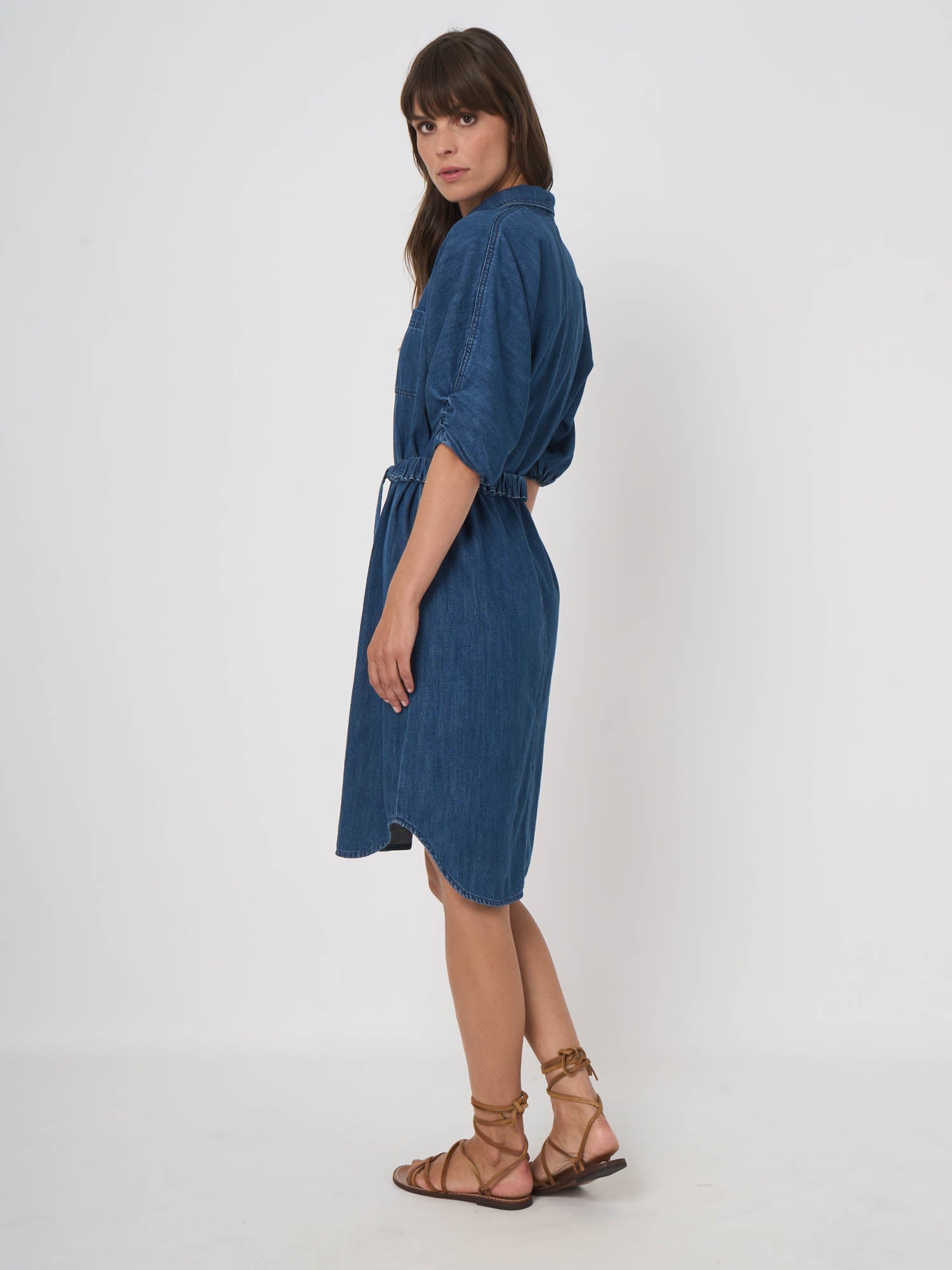 Repeat Knee-Length Denim Dress