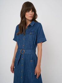 Repeat Midi Denim Dress