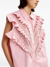 Essentiel Antwerp Jeendarlene Only Frills Shirt Seashell Pink