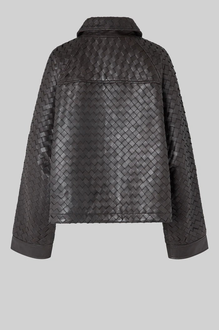 Second Female Vermont Leather Jacket - Chocolate-Torte
