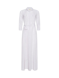 L'Agence Cameron Silk Shirt Dress Icy Lilac Linked Geo