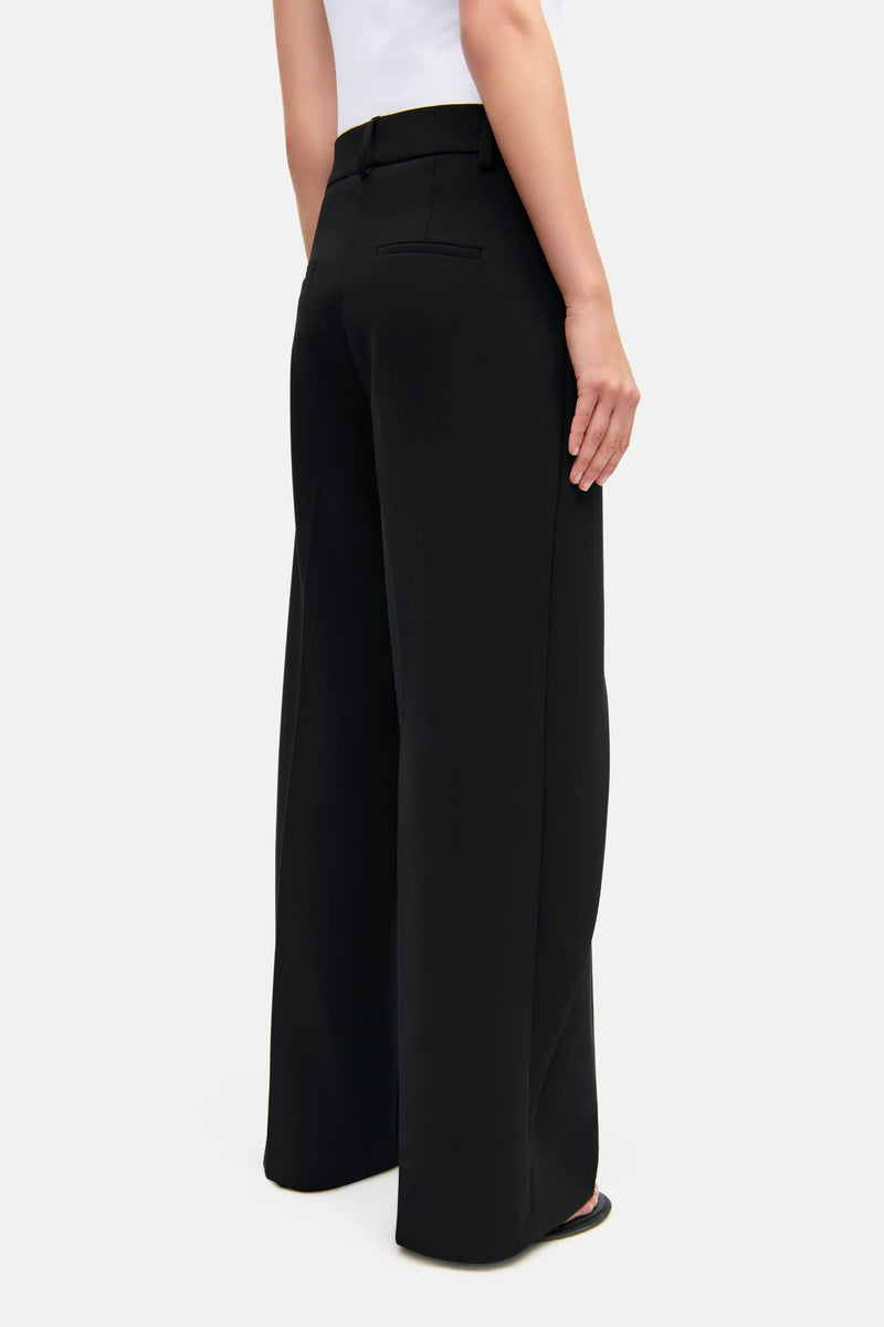 Pantalon à taille haute effilé avec ceinture nouée Anais Cambio