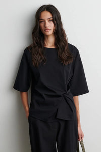 Second Female - Arkai Drape Tee - Black