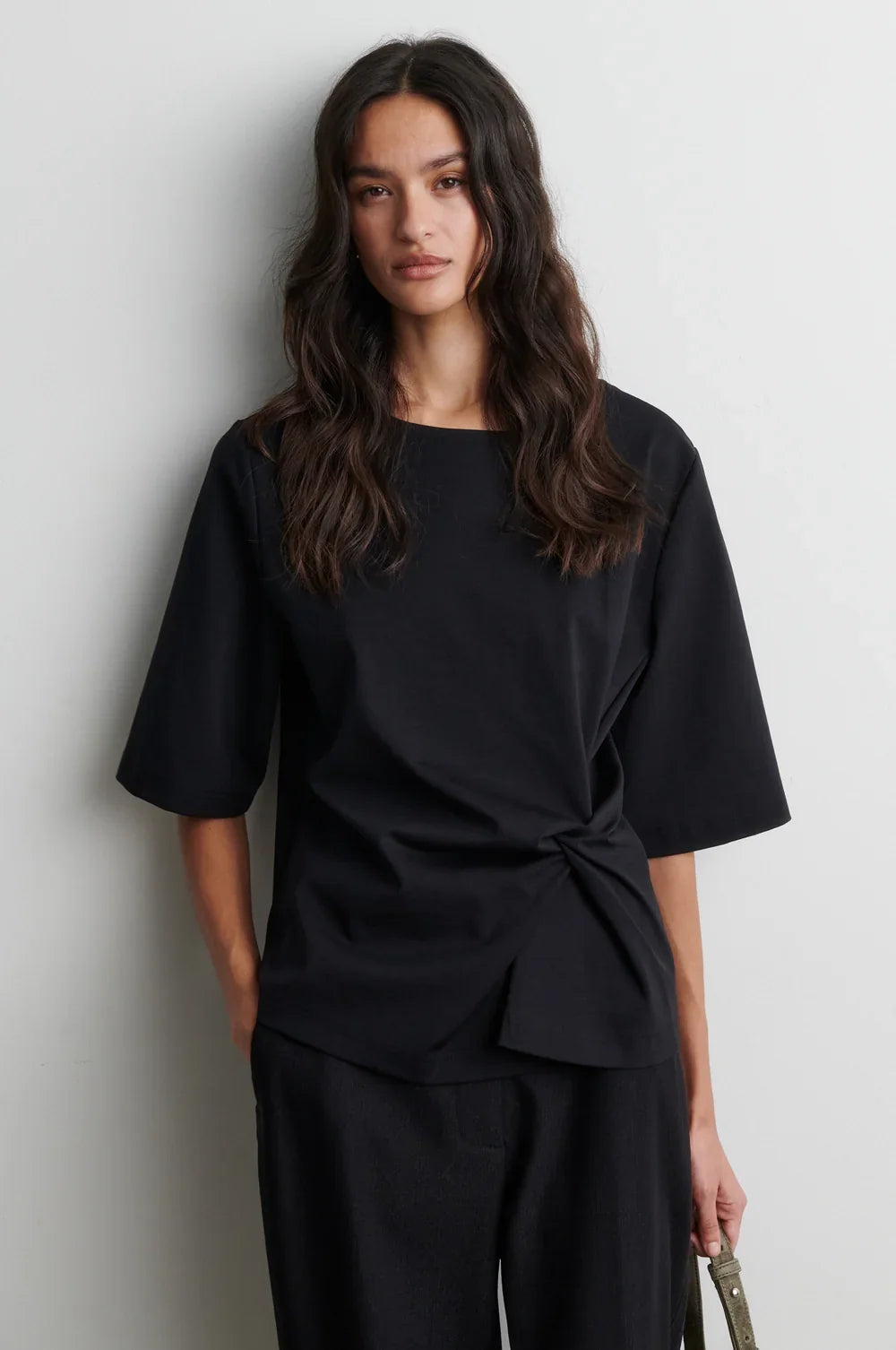 Second Female - Arkai Drape Tee - Black