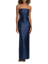 Robe colonne bustier Theia Gaia Bleu marine nautique