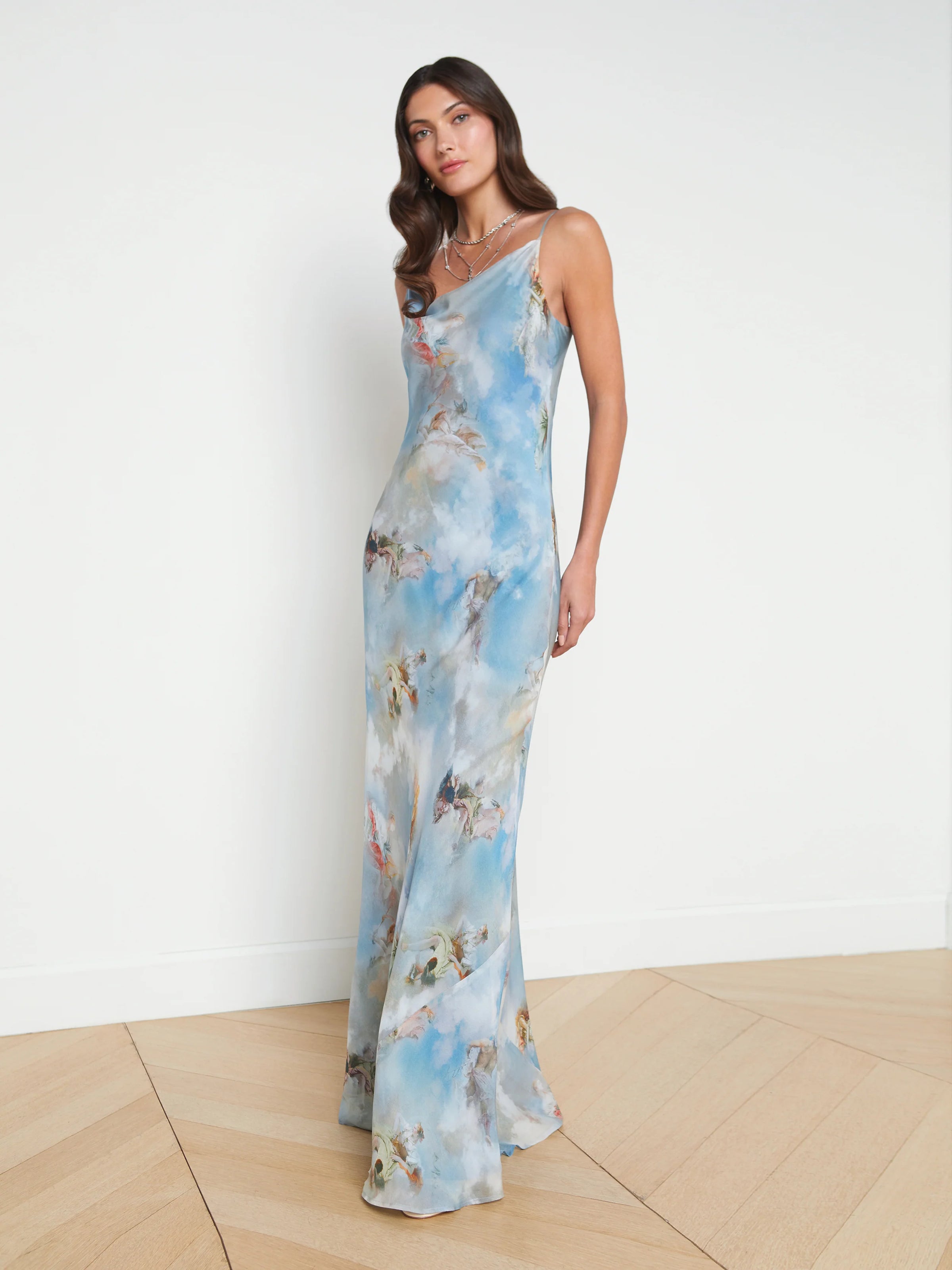 L'Agence Christine Silk Maxi Dress Trs Chic L'Agence Christine Silk Maxi Dress Trs Chic