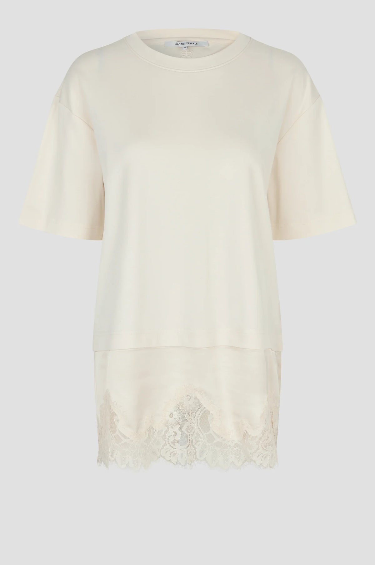 Second Female Vaccara Lace Tee - Egret