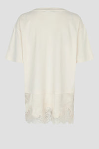 Second Female Vaccara Lace Tee - Egret