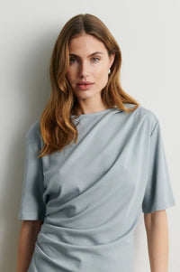Second Female Missouri Drape Tee-QUARRY