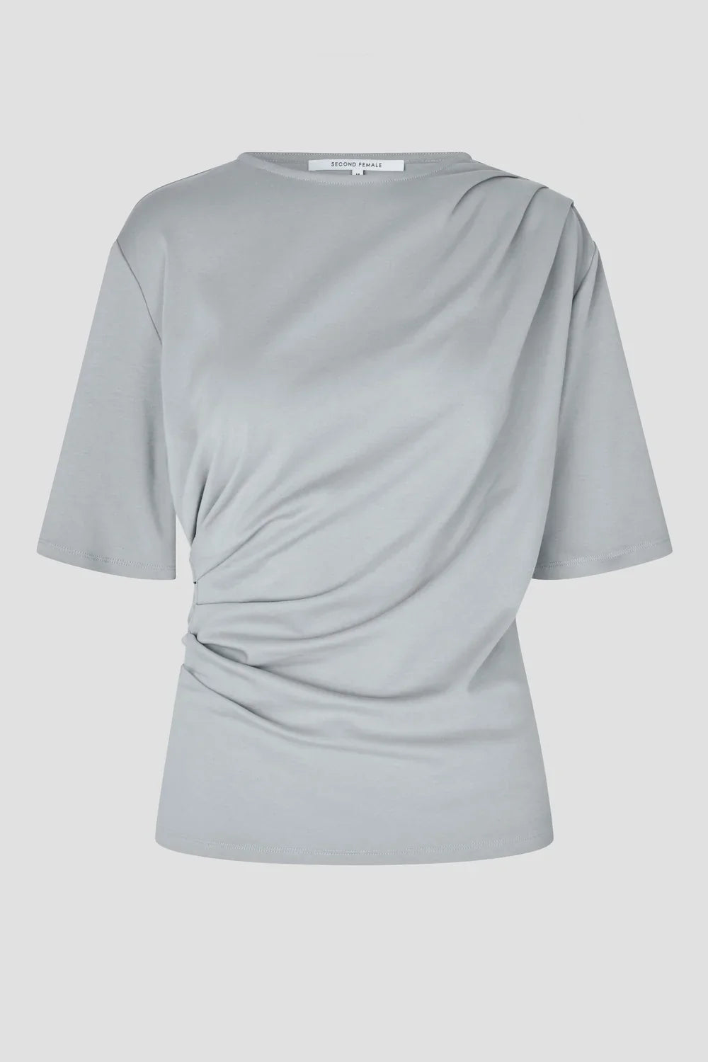 Second Female Missouri Drape Tee-QUARRY