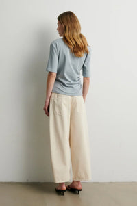 Second Female Missouri Drape Tee-QUARRY