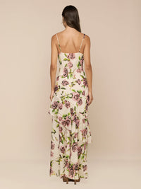L'Agence Viola Assymetric Cowl Neck Gown Ecru - Not Received Yet