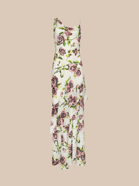 L'Agence Viola Assymetric Cowl Neck Gown Ecru - Not Received Yet