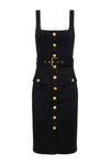 L'Agence Idy Button-Front Dress