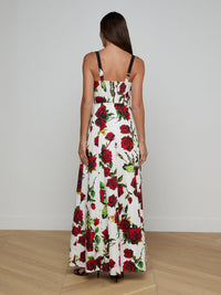 L'Agence Sutton Beaded Strap Gown