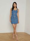 L’Agence Idy Button-Front Dress