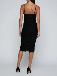 L'Agence Senna Lace Bustier Midi Dress