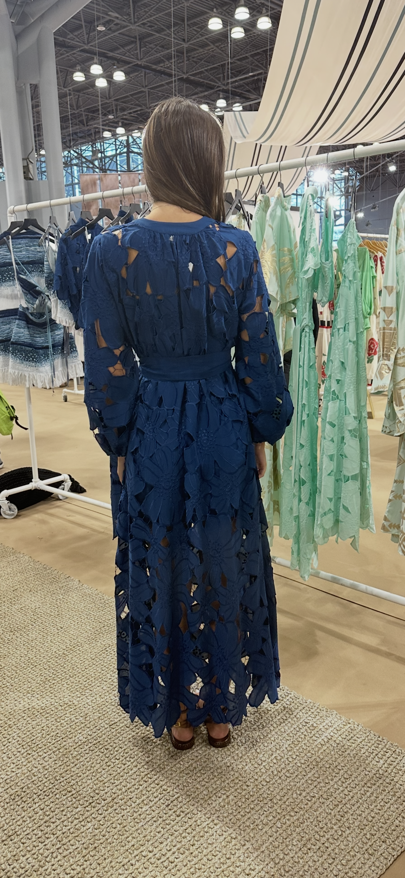 Lace The Label Anafi Dress Sapphire Bloom