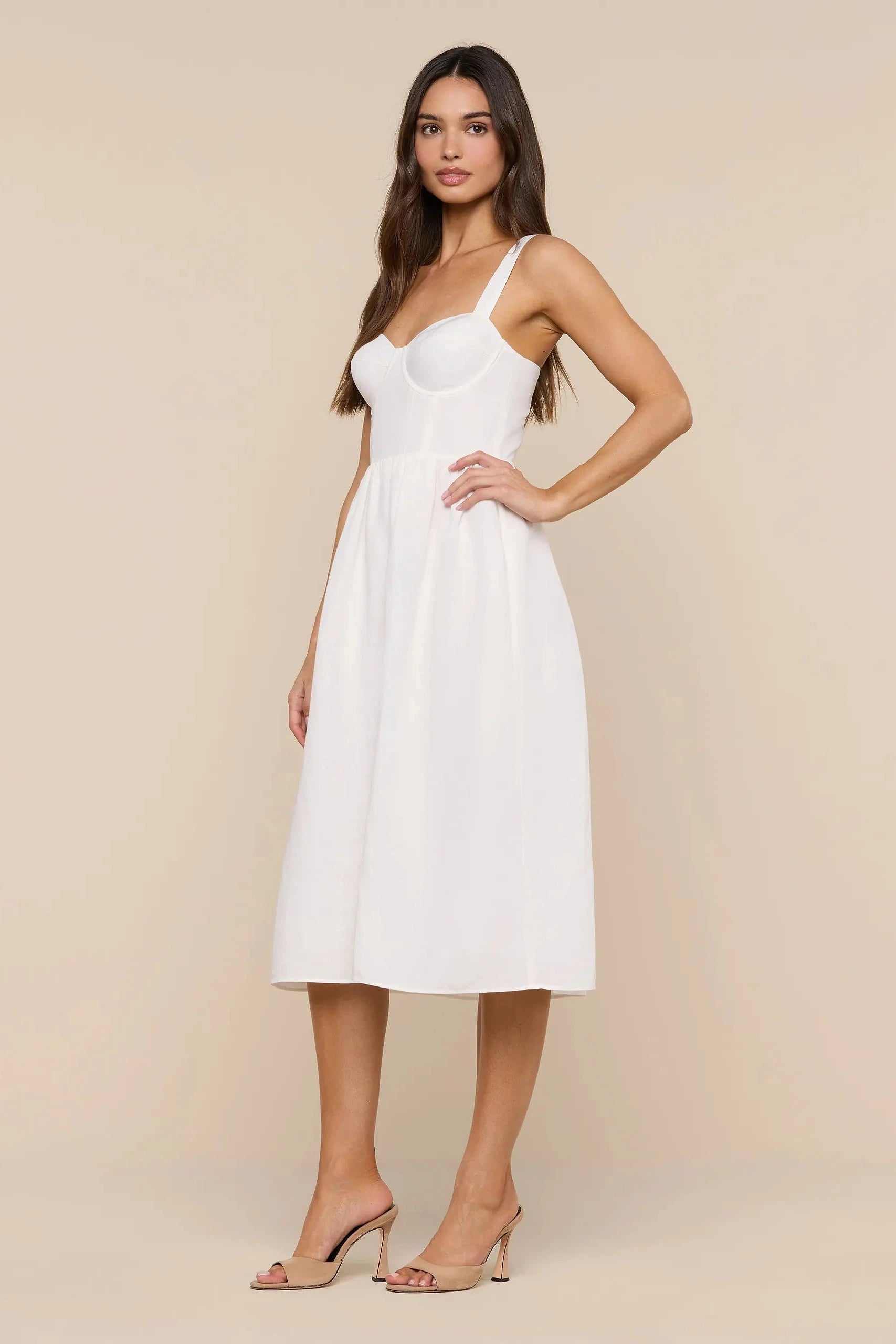 L'Agence Robe Bustier Tiani Ivoire