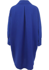 Essentiel AntwerpKameleon Oversized Polo Dress Indigo Ink