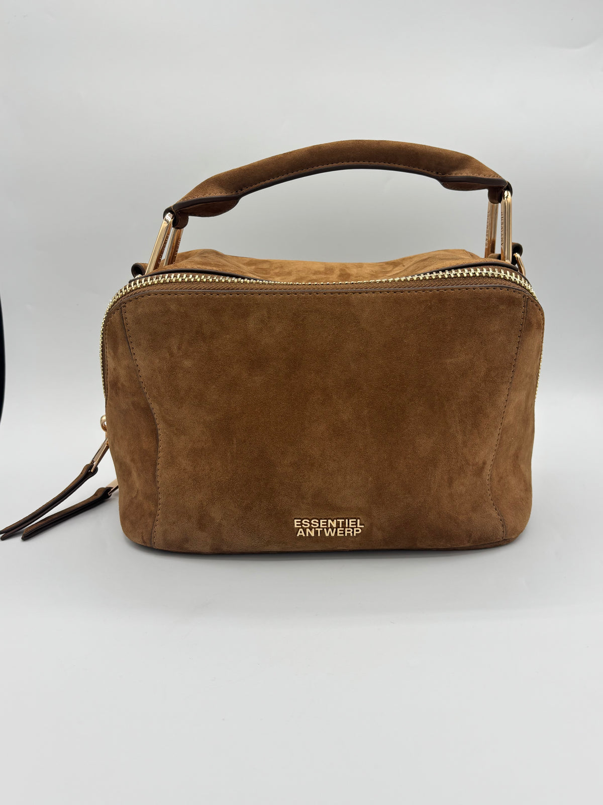Essentiel Antwerp Karen Suede Bobbi Bag Brown