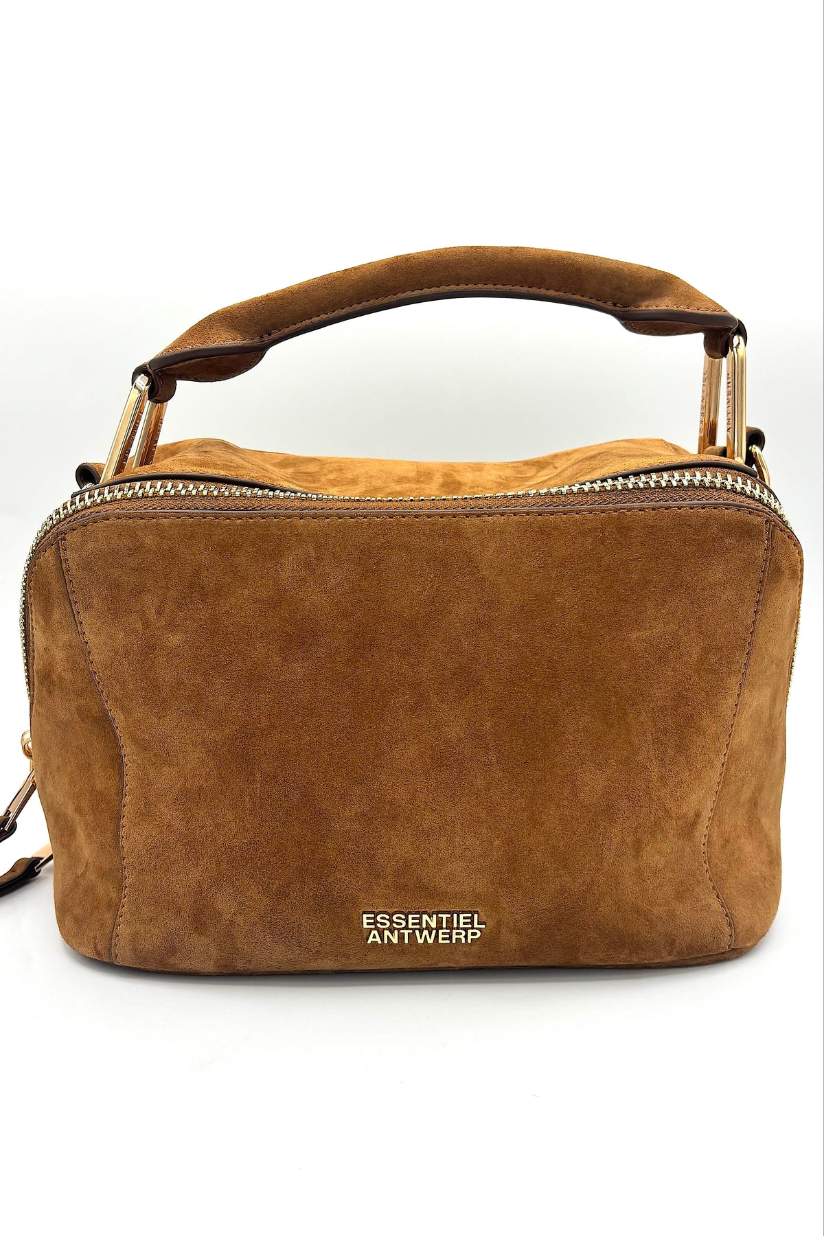 Essentiel Antwerp Karen Suede Bobbi Bag Brown