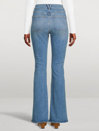 Veronica Beard Beverly High Rise Skinny Flare Jeans