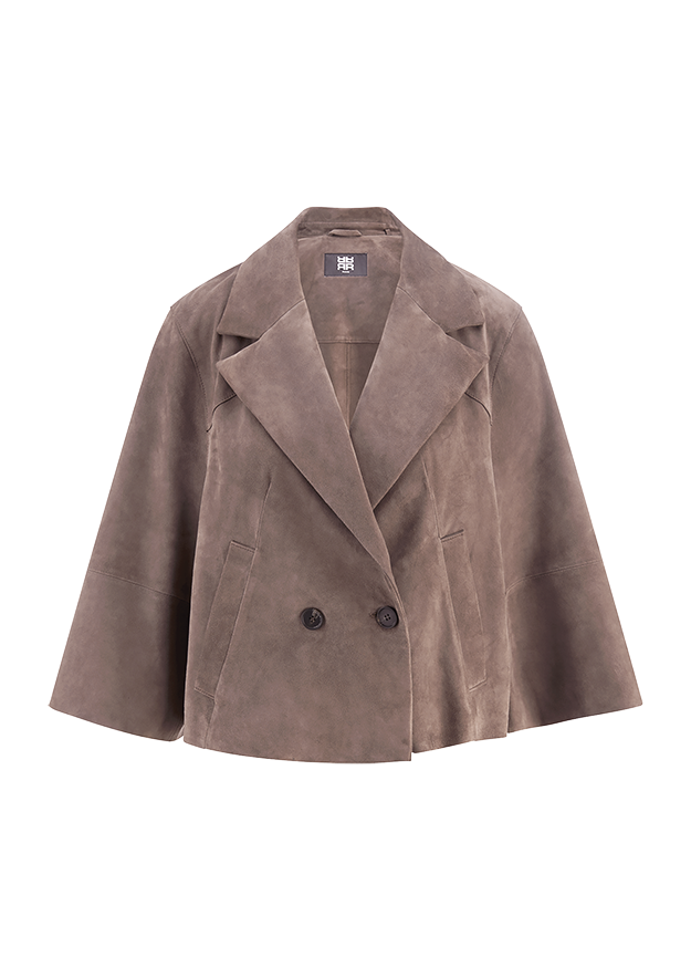 Riani Short Jacket in Suede Leather