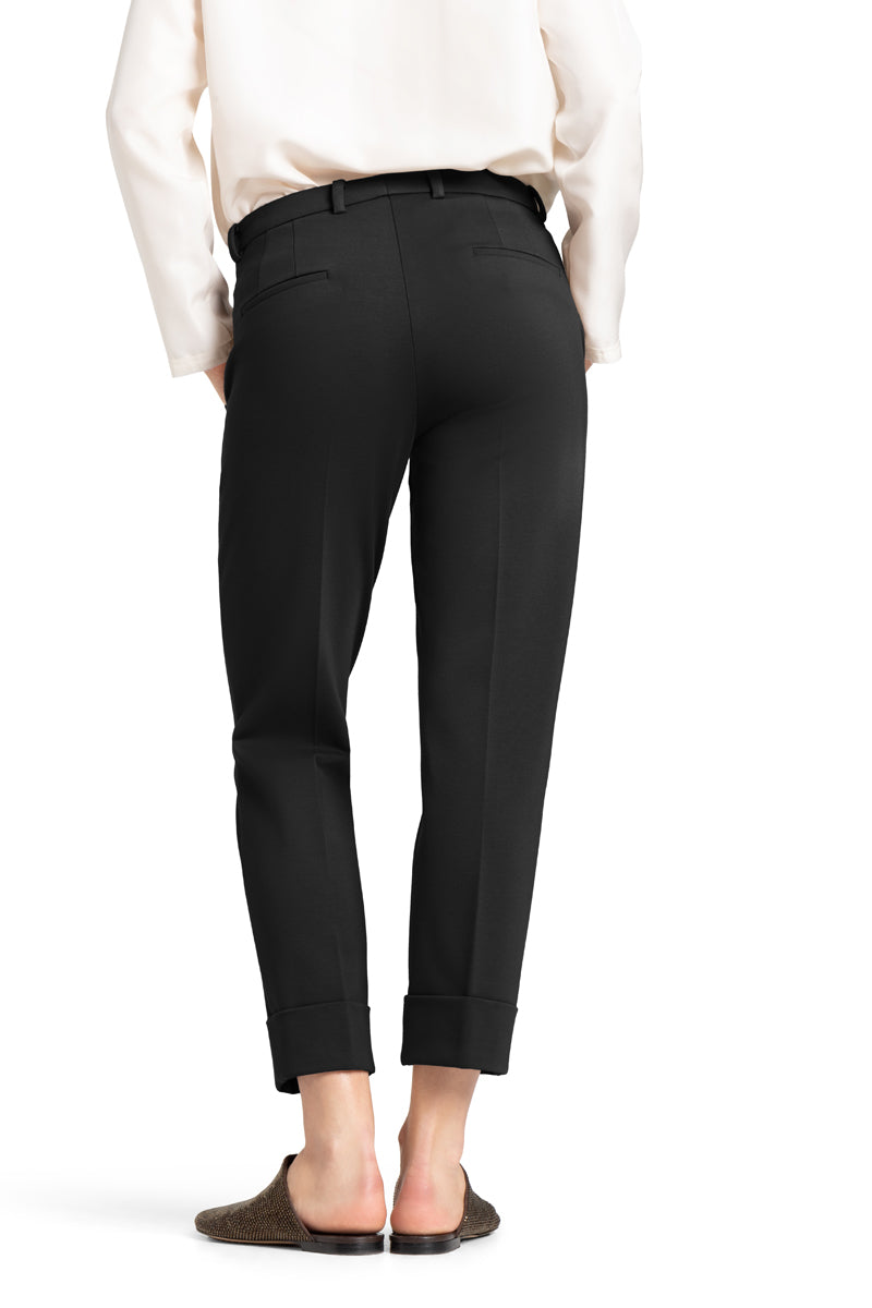 Cambio Krystal Pant with Cuff Black