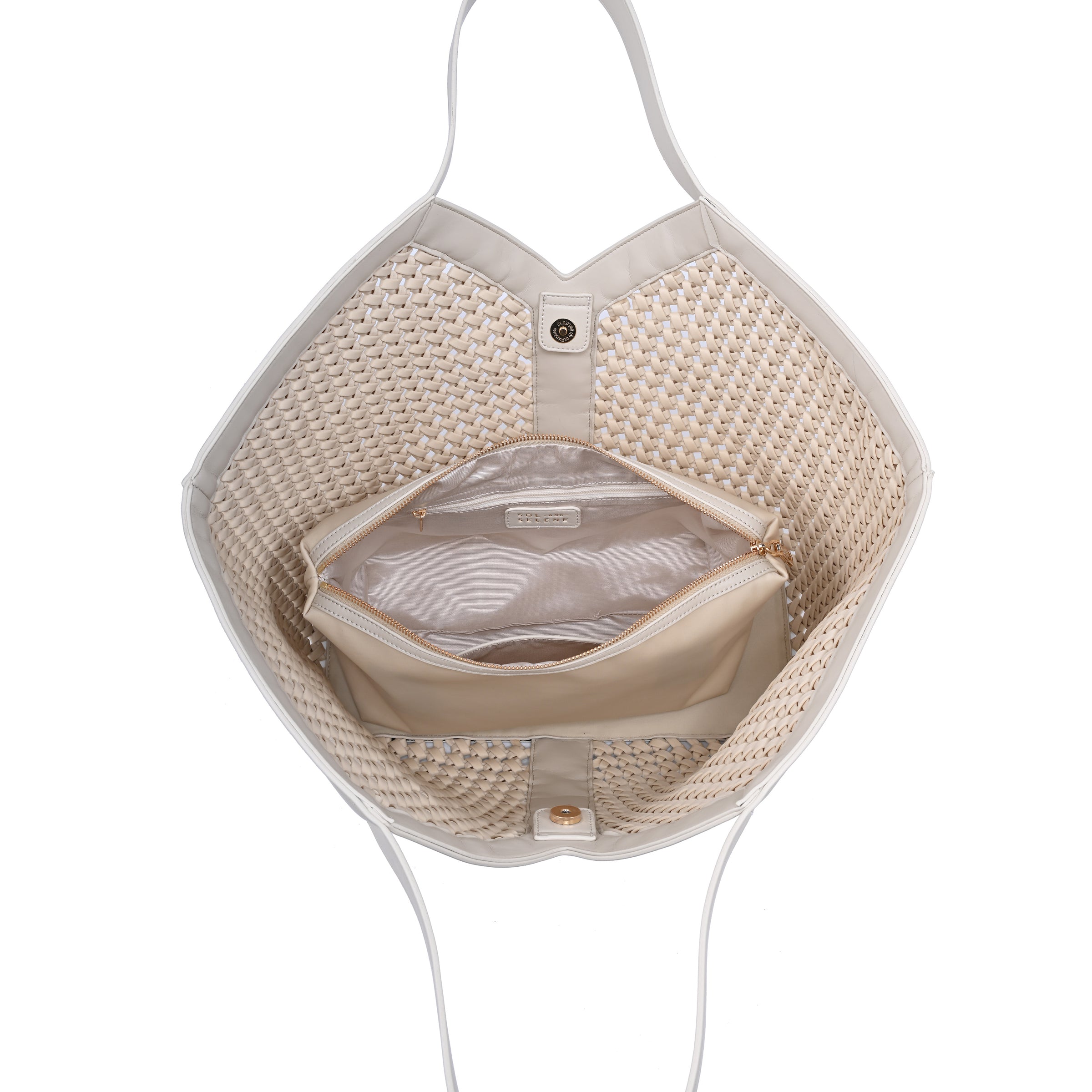 Sac cabas Calypso Sol And Selene Crème