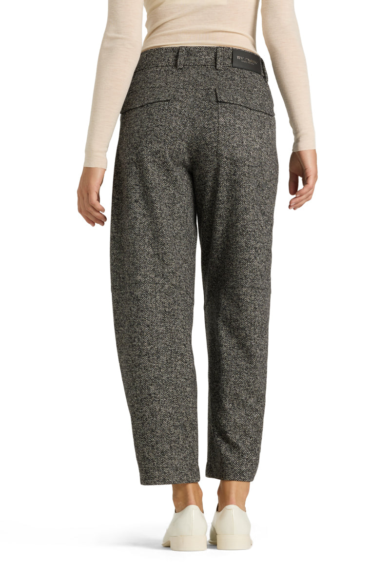 Cambio Orly Plain Herringbone Silver/Black