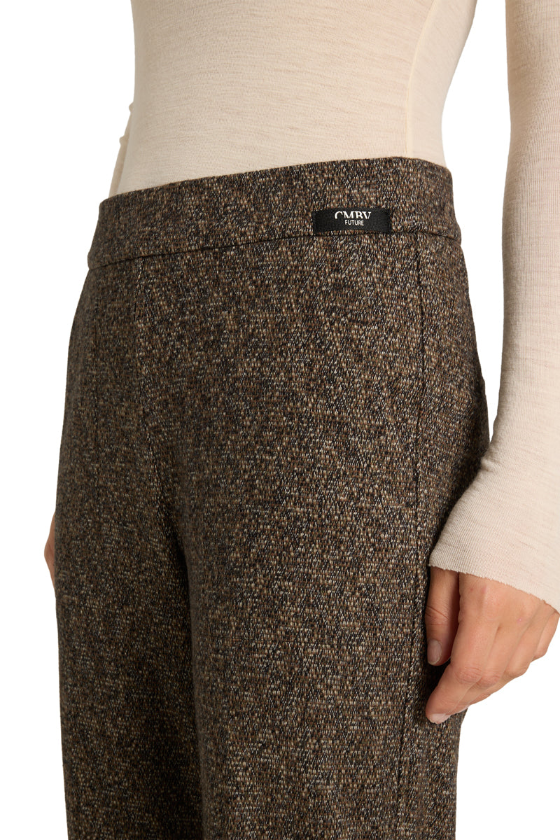 Cambio Ava Utility Tweed Jersey Black/Olive
