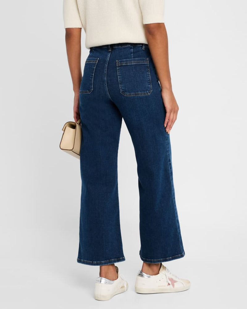 Frame Le Slim Palazzo Bardot Pocket Jeans