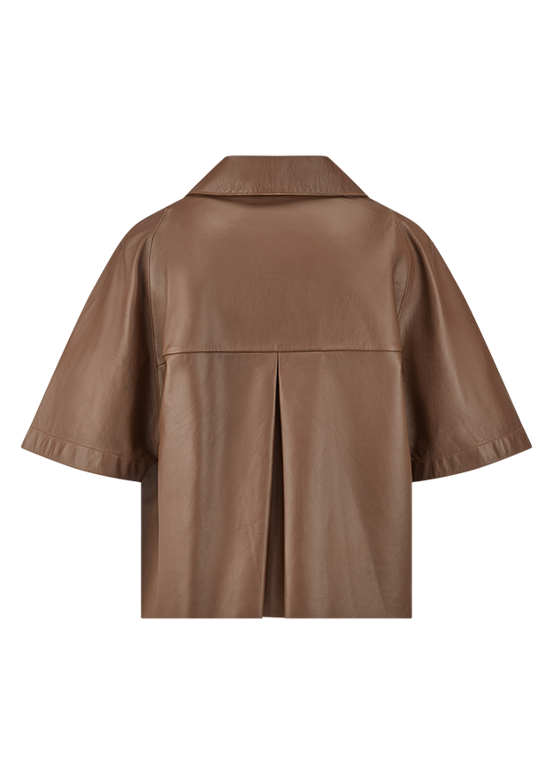 Riani Leather Jacket - Pecan
