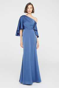 Theia Kia Cape Fit and Flare Gown