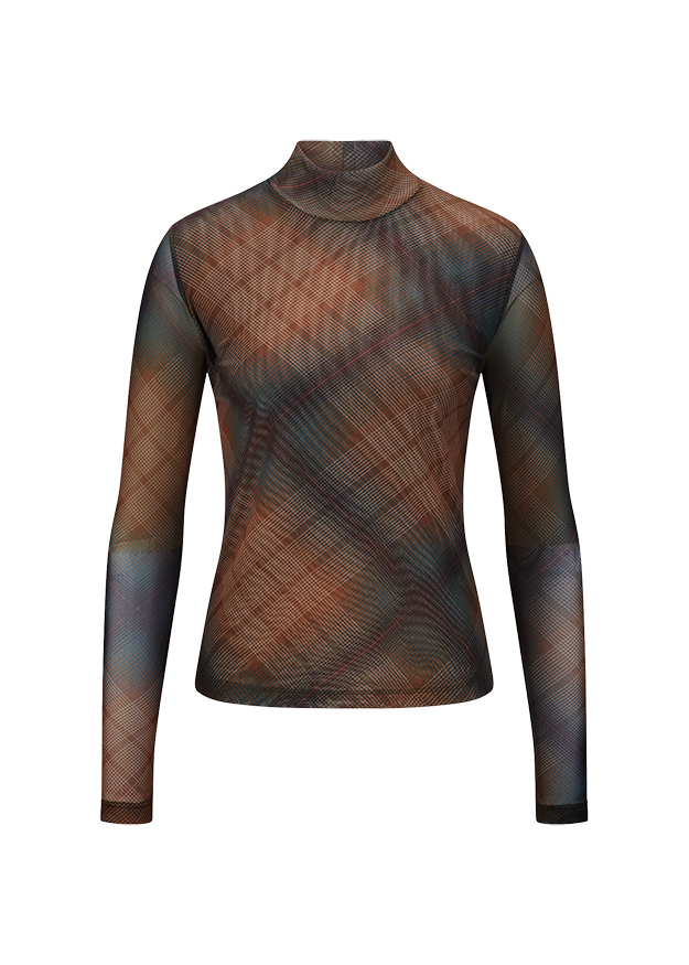 Riani Top - Pecan Patterned