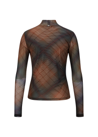 Riani Top - Pecan Patterned