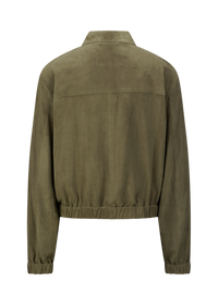 Riani Suede Blouson Jacket Olive