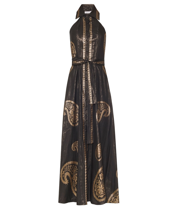 Lace the Label Althea Long Halter Dress Black / L Lace the Label Althea Long Halter Dress Black / L