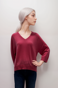 Pull décontracté à col en V Repeat