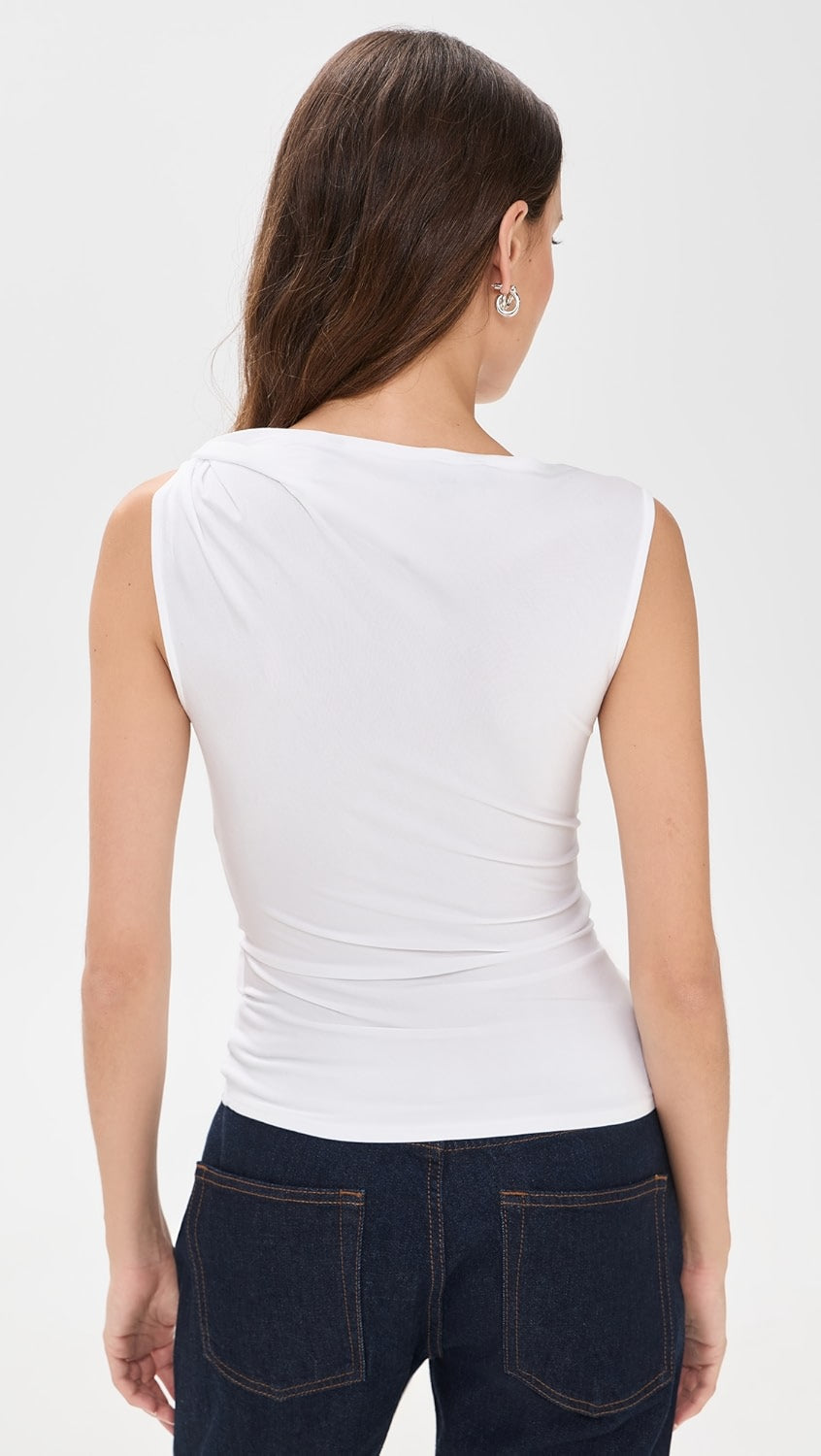 Veronica Beard OTESSA TOP WHITE