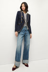 Veronica Beard Miller Denim Dickey Jacket