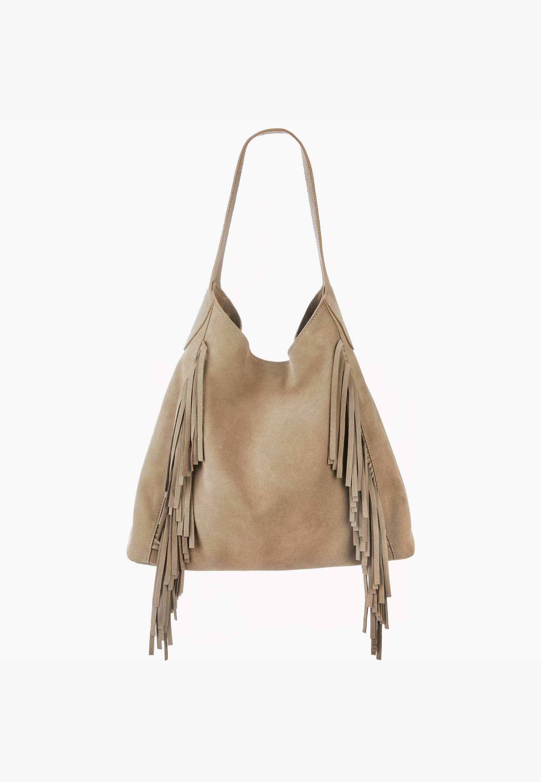 Sac Brave Avah en daim taupe