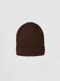 Bonnet en maille de cachemire biologique Repeat - Chocolat