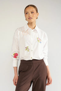 Numph Nuhollie Shirt - Bright White